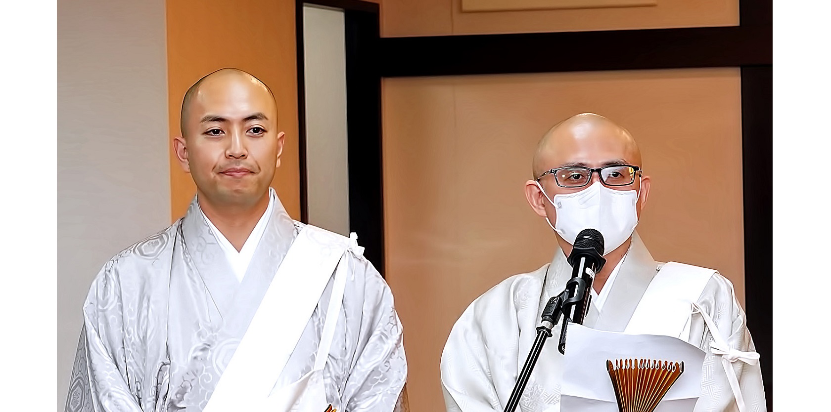 本興院堀田信宣主管祝賀辭，並介紹新主管三浦法行尊師。